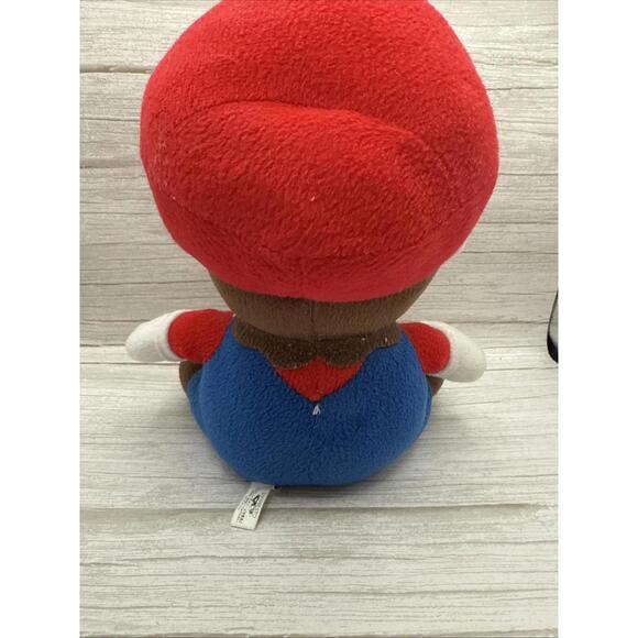 SUPER MARIO BROS Mario Sitting Large 10" DX Plush Doll BANPRESTO Japan 2004 H/T - Picture 4 of 8